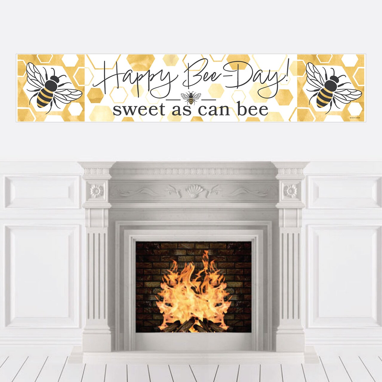 Big Dot of Happiness Little Bumblebee - Happy Birthday Bee Decorations  Party Banner